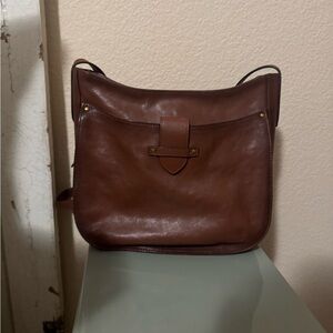 Frye Brown Leather Olivia Crossbody Bag